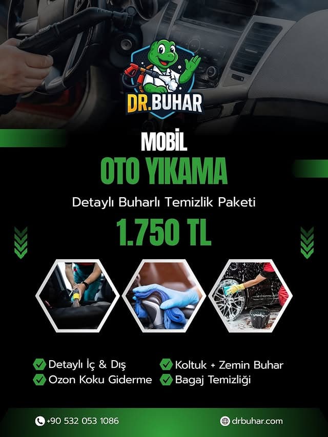 Detaylı Buharlı Temizlik Paketi - 1.750 TL