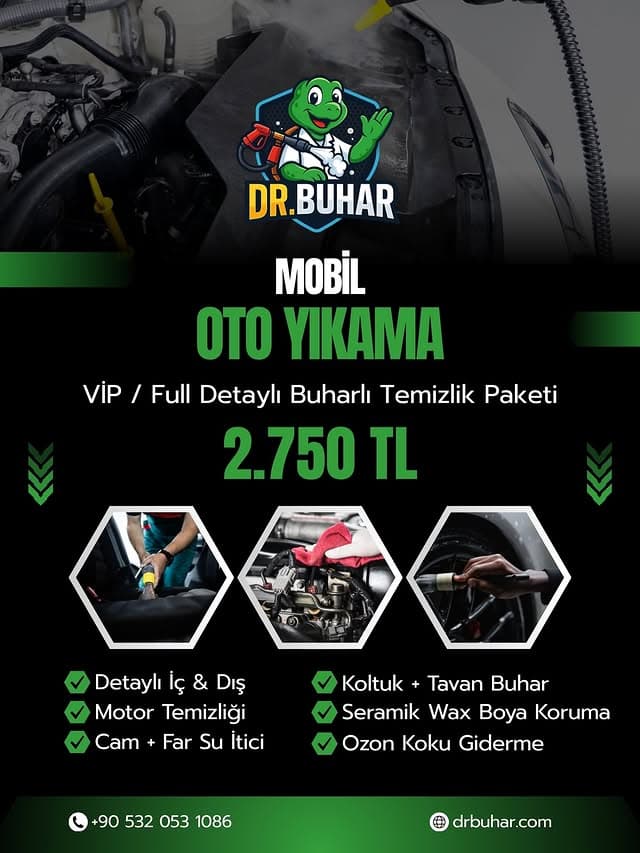 VİP Full Detaylı Buharlı Temizlik Paketi - 2.750 TL